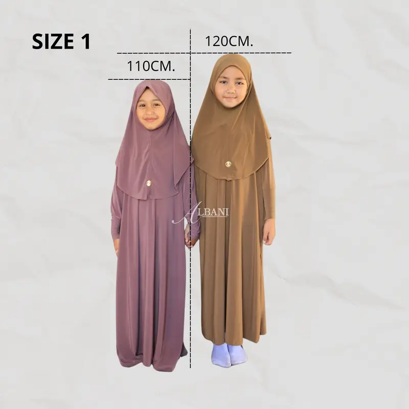Laika Abaya Set Anak By Albani 3