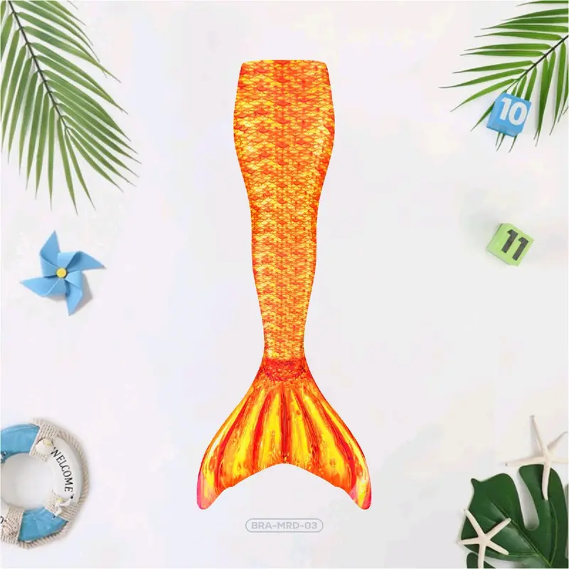 Kostum putri duyung anak perempuan kostum mermed anak perempuan ekor mermaid anak perempuan kostum mermed anak cewek terlaris umur 1-10 tahun usia 1-10 tahun Fashion Cantik 2