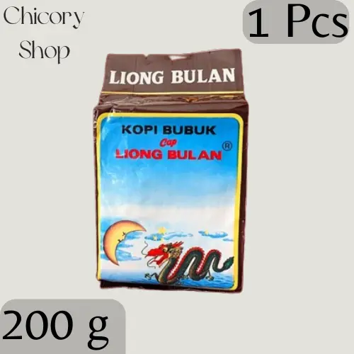 Kopi Liong Tanpa Gula 200gr Khas Bogor Bubuk Coffee Minuman Pahit Instan