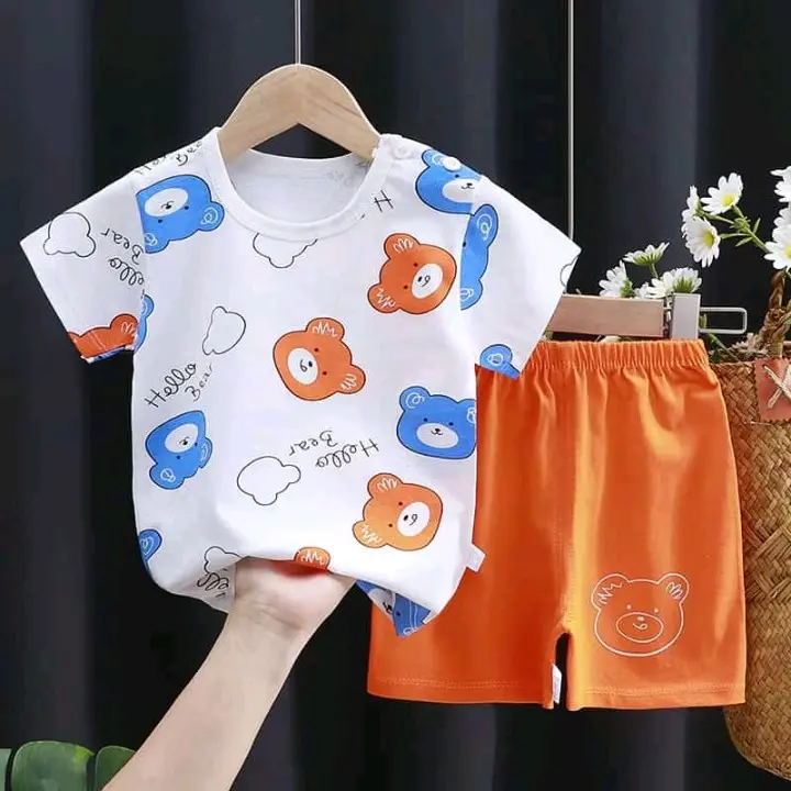 rekomendasi setelan pendek anak import lucu 4
