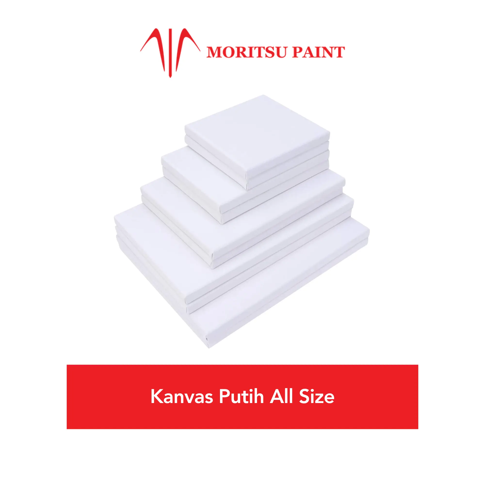 Kanvas Lukis + Spanram All Size Termurah Stretched Primed Cotton