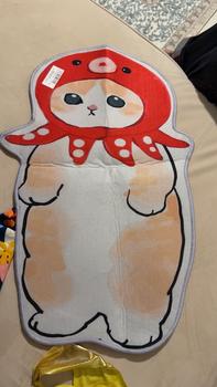 Product Review of 40*60cm Crystal Velvet Carpet Cute Cat Plush Bed Rug Living Room Bedroom Floor Mat Machine Washable Rug Window Mat from R**a 0