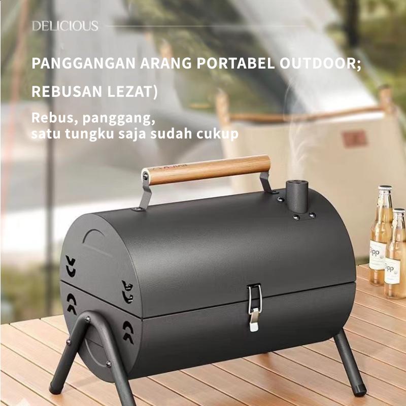 Korvo/Pemanggang Portable BBQ/Pemanggang BBQ Outdoor/Pemanggang BBQ Portabel/Pemanggang BBQ Multi-Fungsi/Pemanggang BBQ Lipat