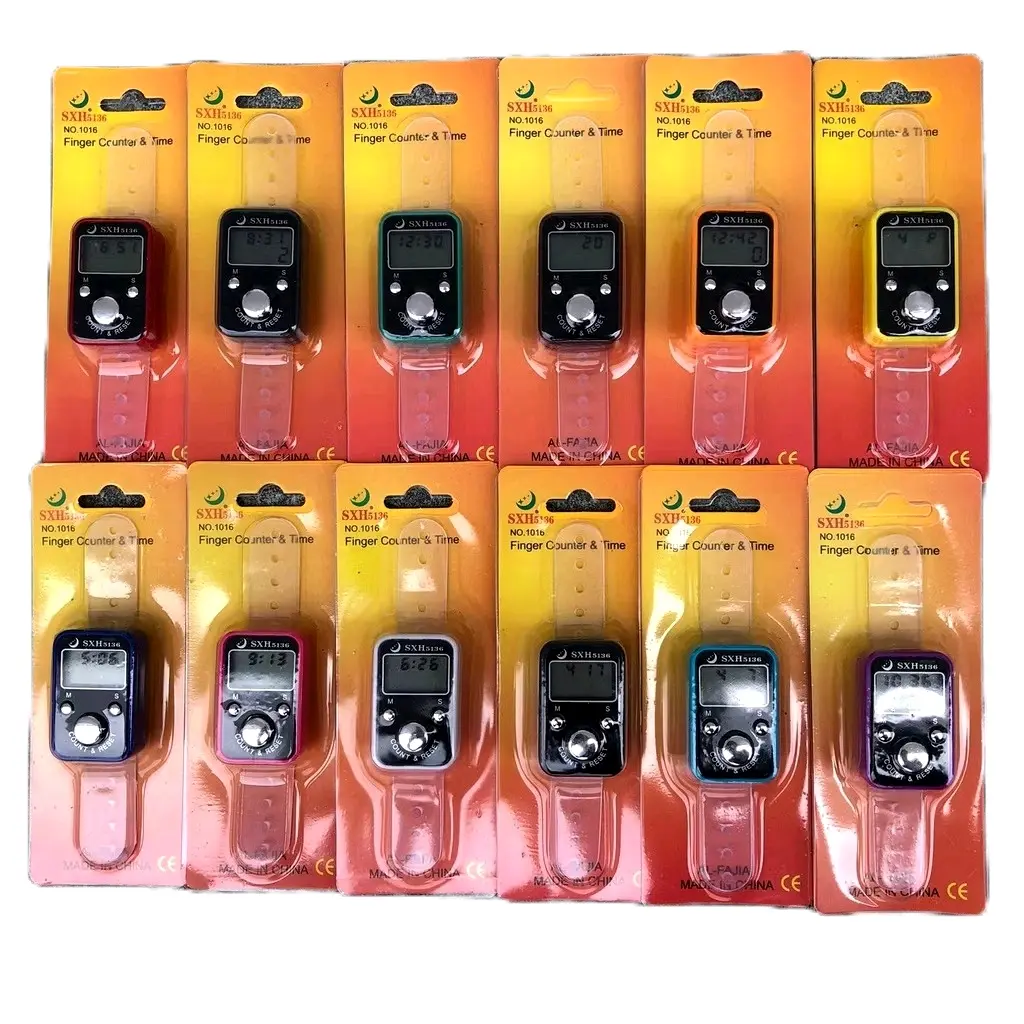 Tasbih Digital Mini+Jam+Tanggal (Tapi Tanpa LED & Alarm) Berbentuk Kotak Kecil/Counter Digital Mini