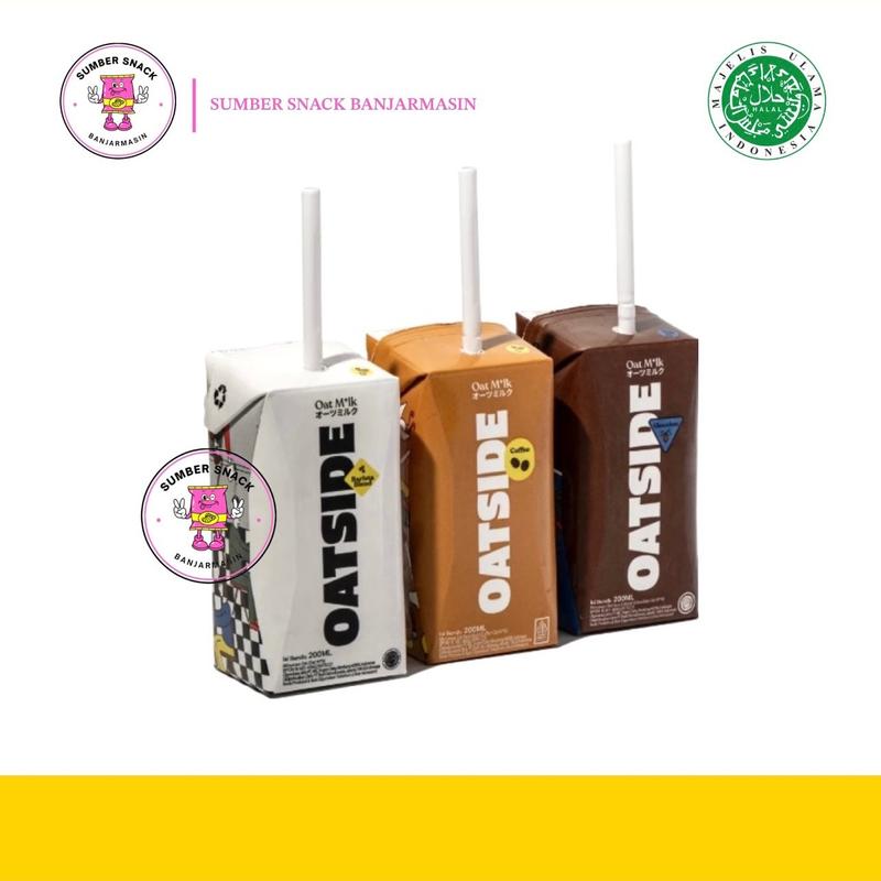 ￼Oatside Oat Milk Mini Straw (200ml) (4 Varian Rasa) 0