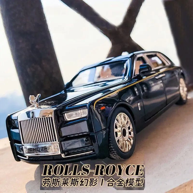 Rolls-Royce Phantom car model simulation alloy collection ornaments toy car boy gift
