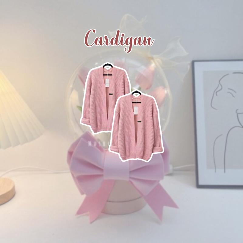 Set Pakaian 3 In 1 Wanita Korean Style Terbaru Model Celana Kulot Cardigan Inner Set AD126 - Panjang, Baju 4