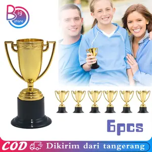Isi 6pcs Tropi Penghargaan Piala Penghargaan Piala Anak Piala Tropi Piala Motivasi