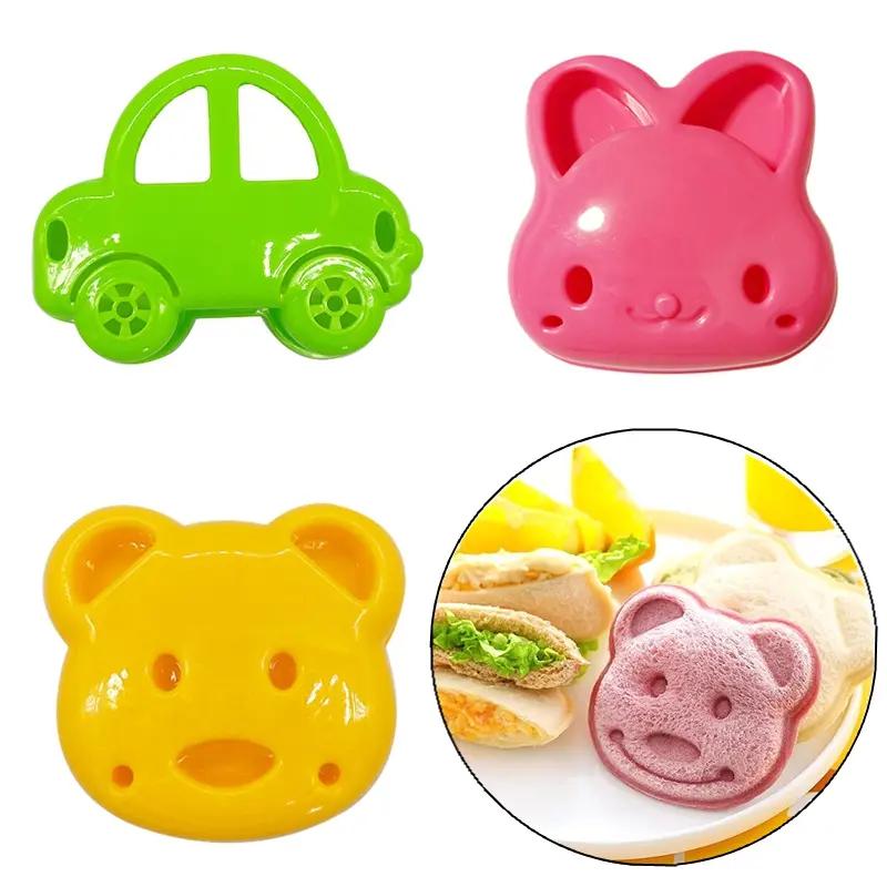 1/3pcs cắt bánh sandwich con thỏ hoạt hình nhỏ bánh mì xe gấu con dao cắt bánh…
