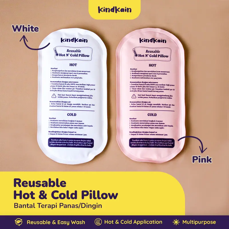 KindKain Bantal Terapi Panas Dingin / Reusable Hot & Cold Pillow Pack 2