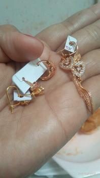 Product Review of Anting Clip Titanium Motif Angka Delapan Terbaru Earrings Anti Luntur from a**💋 0