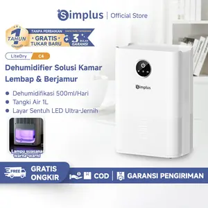 【SUPER DEALS】SIMPLUS Dehumidifier 1L DEHUMIDIFIER Kecil Kantor Rumah Dehumidifikasi Pengeringan Hening Tahan Lembab Hemat Daya CUSH004