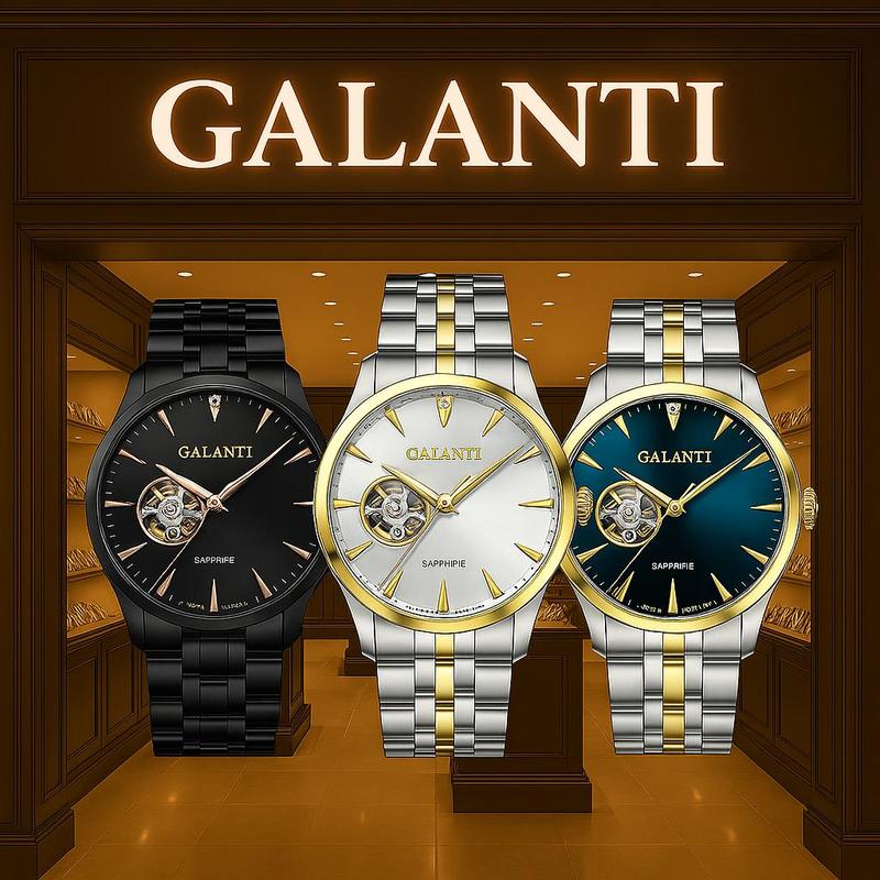 GALANTI Đồng Hồ Chính Hãng -Galanti S006M Open Heart Máy Automaic NH38A SK Nhật Bản Bảo Hành Chính Hãng 5 Năm,...