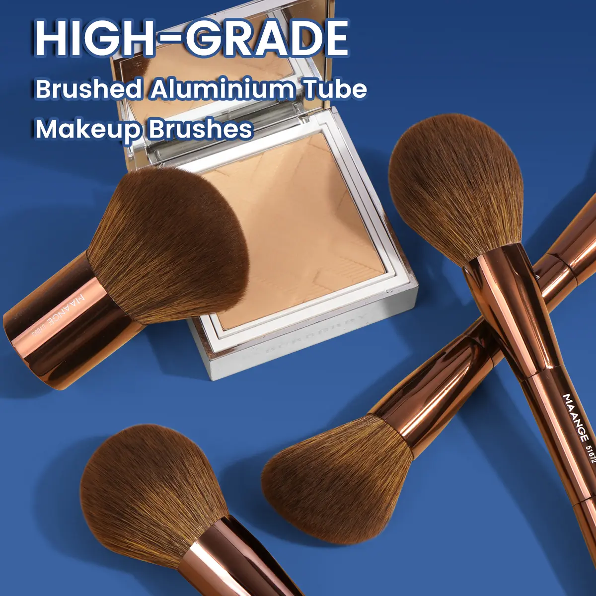 Bộ Cọ Trang Điểm, MAANGE, 7 Cái, Cọ Phấn Phủ 2 Trong 1, Cọ Đánh, Cọ Che Khuyết Điểm, Đa Năng, Chất Lượng Cao, 52032s