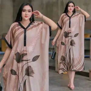 Daster Lowo Wanita Kancing yuriko Busui Bumil LD 120 - Untuk Ibu Hamil Rayon Lengan Katun