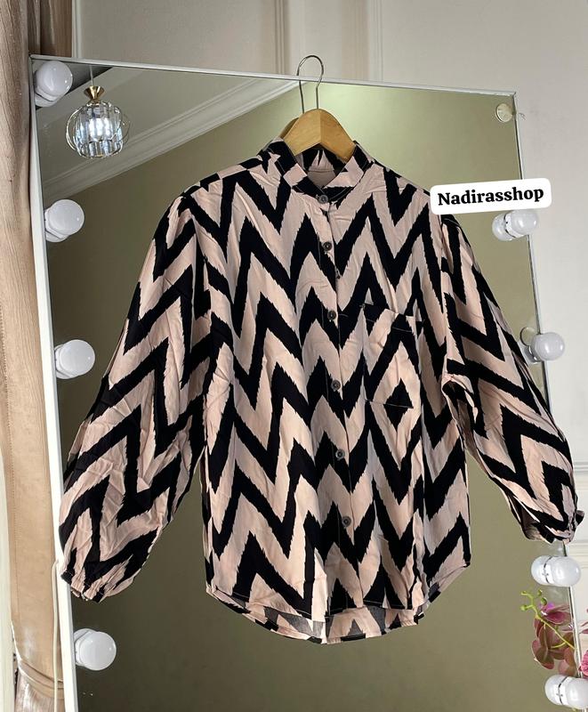 Kirani Kemeja Salur Rayon Premium/Atasan Wanita Salur Terbaru 2024 2