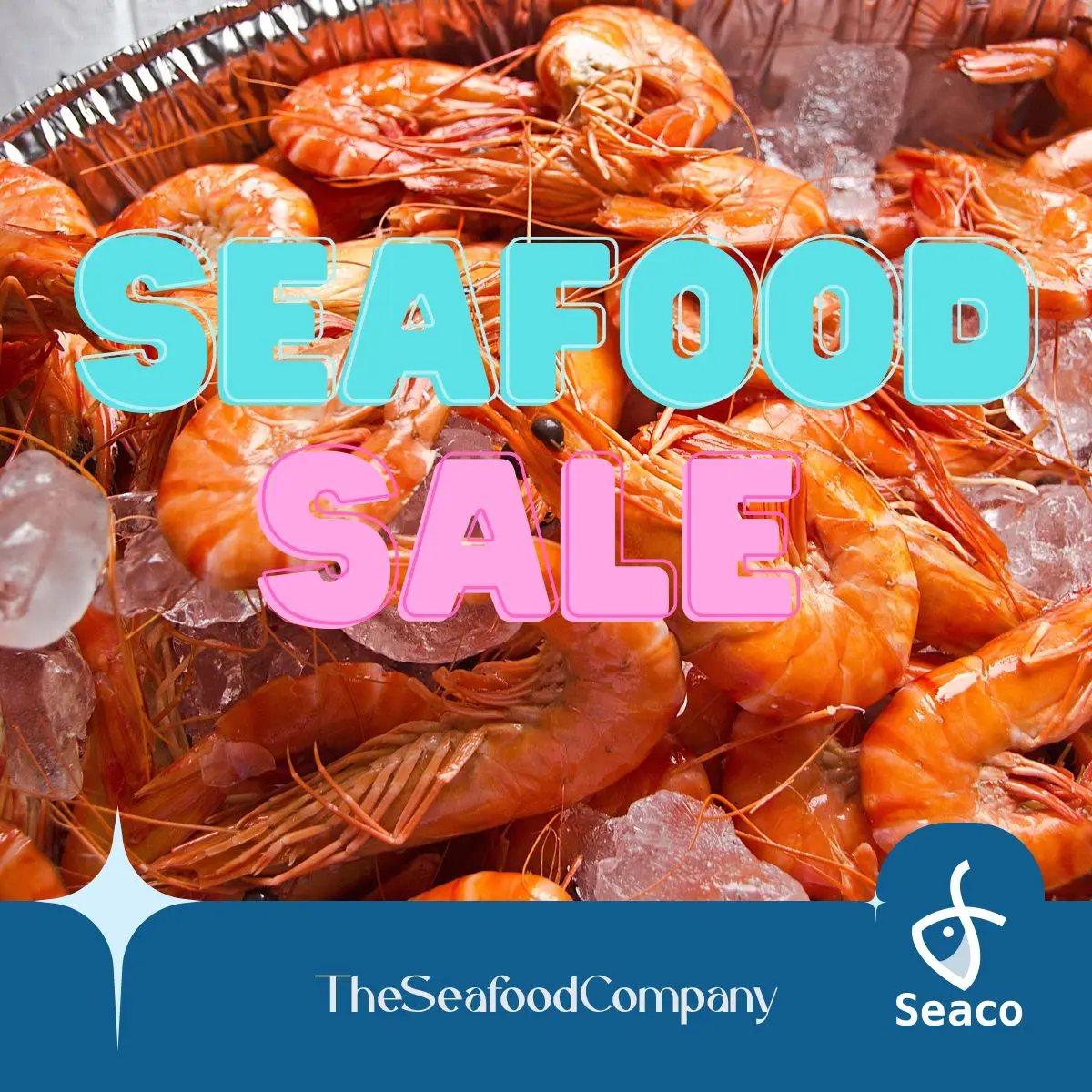 Seafood Sale Group 4 - Cooked Prawns, Tiger Prawns, PD Prawns