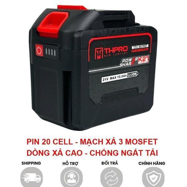 Pin đóng 20 cell Lõi XÁM cho máy khoan chân pin phổ thông Makita M21 có đèn báo dung lượng sử dụng được cho các dòng máy tải nặng máy mài máy khoan bê tông