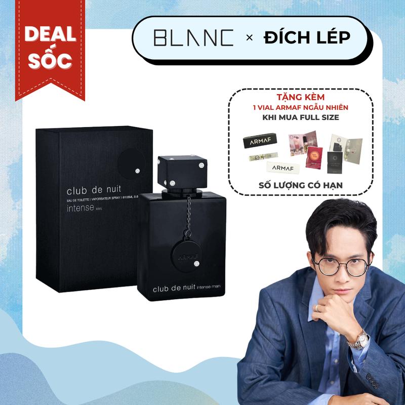 [ĐỘC QUYỀN KOC LÉP KID*] Nước hoa Armaf Club De Nuit Intense EDT Perfume Cosmetic Xịt Thơm