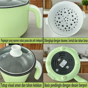Panci listrik portabel menjadi kabar gembira bagi para penyewa, pemanasan cepat dan hemat energi, memasak untuk satu orang tanpa repot