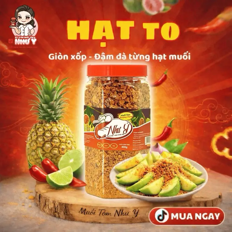 MUỐI TÔM NHƯ Ý - HÀNG CHÍNH HÃNG DATE MỚI RA LÒ [400G] - Gia vị thiết yếu