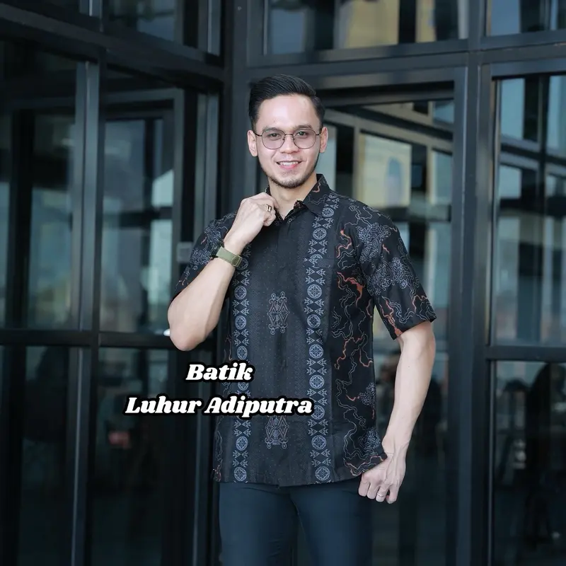 Etnik Abu Kemeja Batik Pria Lengan Panjang dan Pendek Katun Prima Premium Anak Muda S M L XL XXL 4L 5L Luhur Adiputra 6