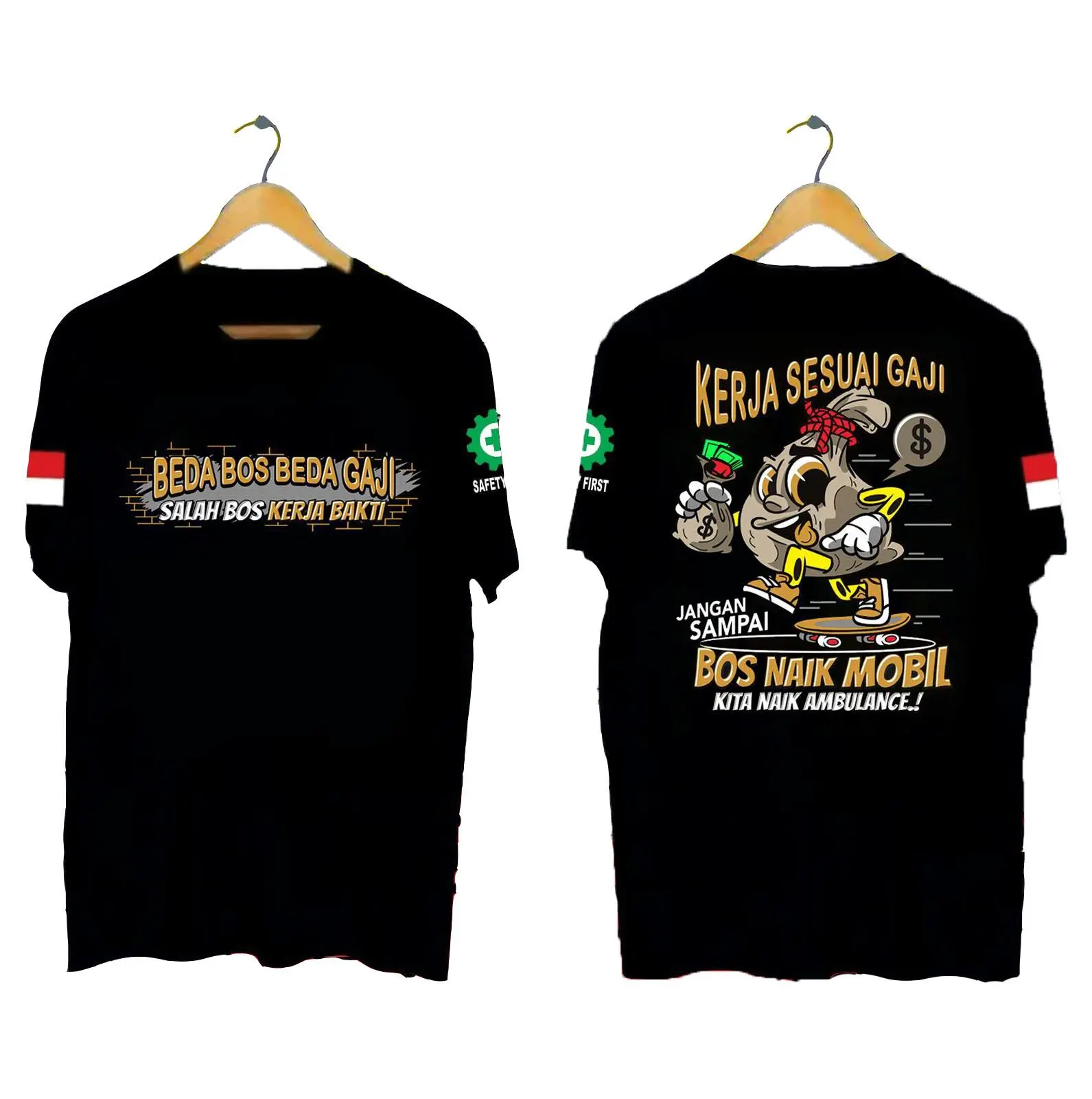 KAOS DISTRO PRIA KEREN BEDA BOS BEDA GAJI BOS NAIK PAJERO
