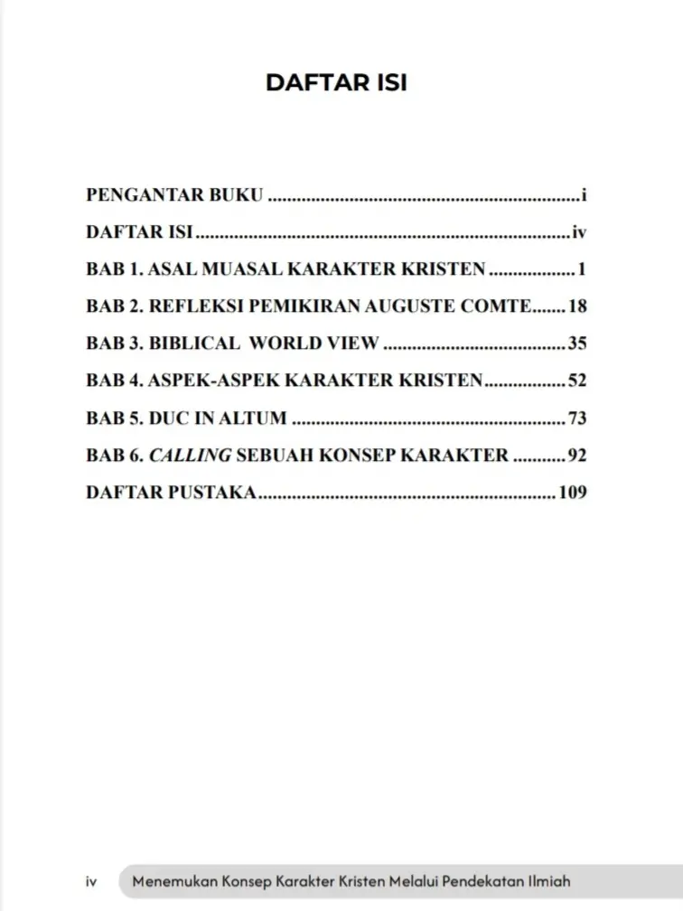 Detaka Pustaka - Menemukan Konsep Karakter Kristen Melalui Pendekatan Ilmiah