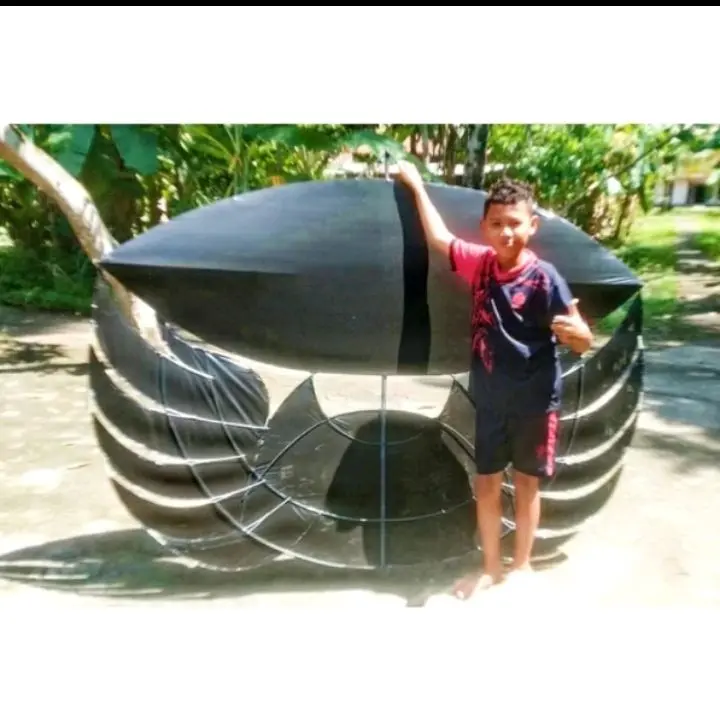 layangan sayap fiber - uk 1,8 meter - full set sendaren mika 2