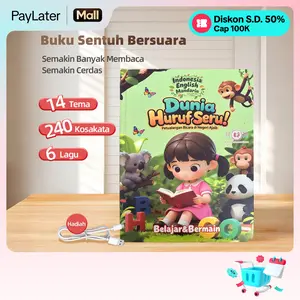 Habibi Buku Edukasi Anak 240 Kosakata & 14 Tema dengan Suara Hewan Asli Cocok untuk Usia 3+ Tahun Dunia Huruf Seru Buku Suara Bilingual 3 Bahasa Indonesia English Mandarin