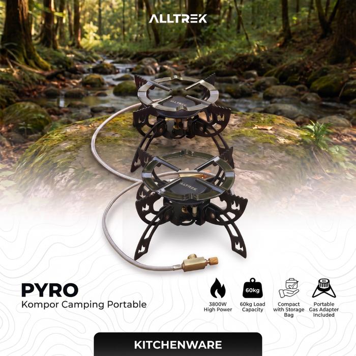 Gambar ALLTREK Kompor Camping Lipat PYRO Outdoor Split Small Gas Stove Camping Portable dari Alltrek indonesia Kota Administrasi Jakarta Barat Tokopedia