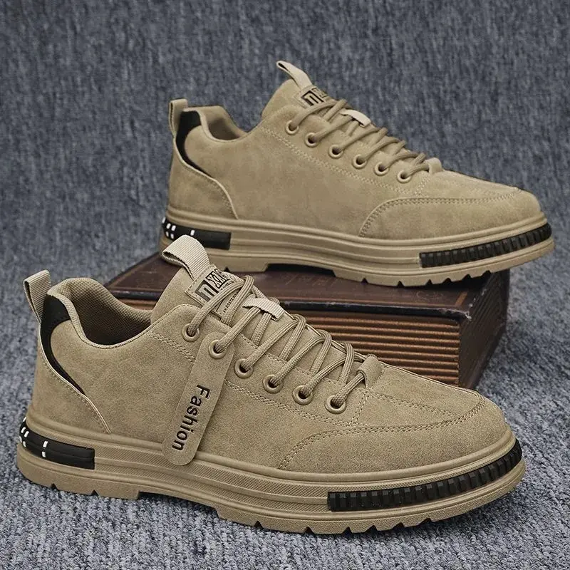 Men's casual low-top workwear style athletic board comfort shoes