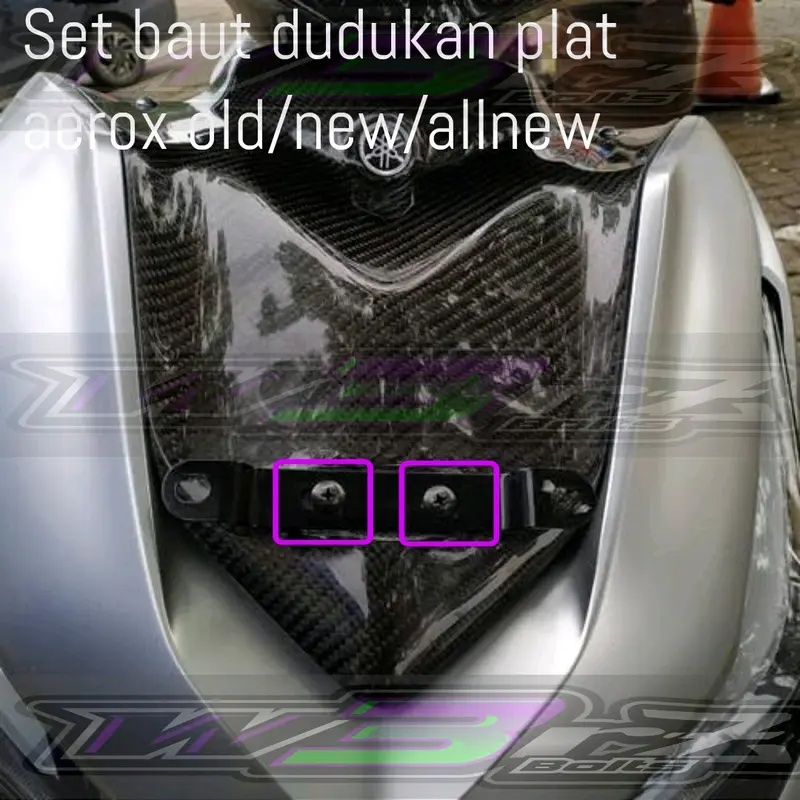 set baut tameng depan aerox old new mio m3 mio soul gt 125 stainless x titanium 0