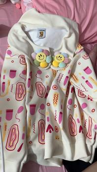 Product Review of Áo nỉ cổ polo bông hoa nổi cao cấp độc lạ nàng thơ Chang Ơiii- áo Tết 2024 cho nữ, áo didika Women Hoodie from K** x**g ❤** 0