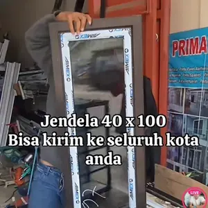 Jendela Aluminium Minimalis Ukuran 40 x 100 Tahan Karat dan Tahan Lama Cocok untuk Ruang Tamu Kamar Tidur atau Ruang Kerja, jendela dapur