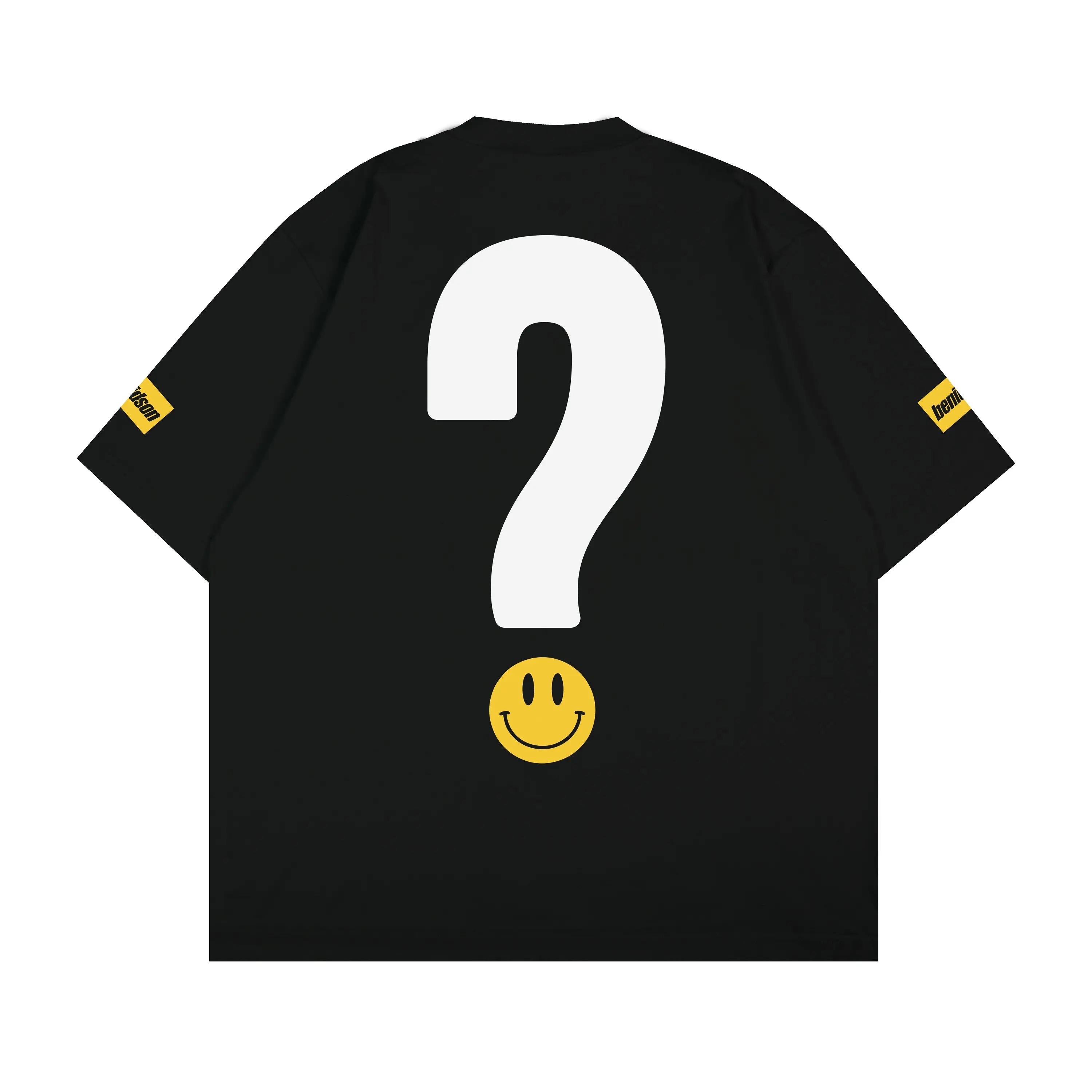 BENIDSON Oversized Tshirt Q&A Hitam Kaos