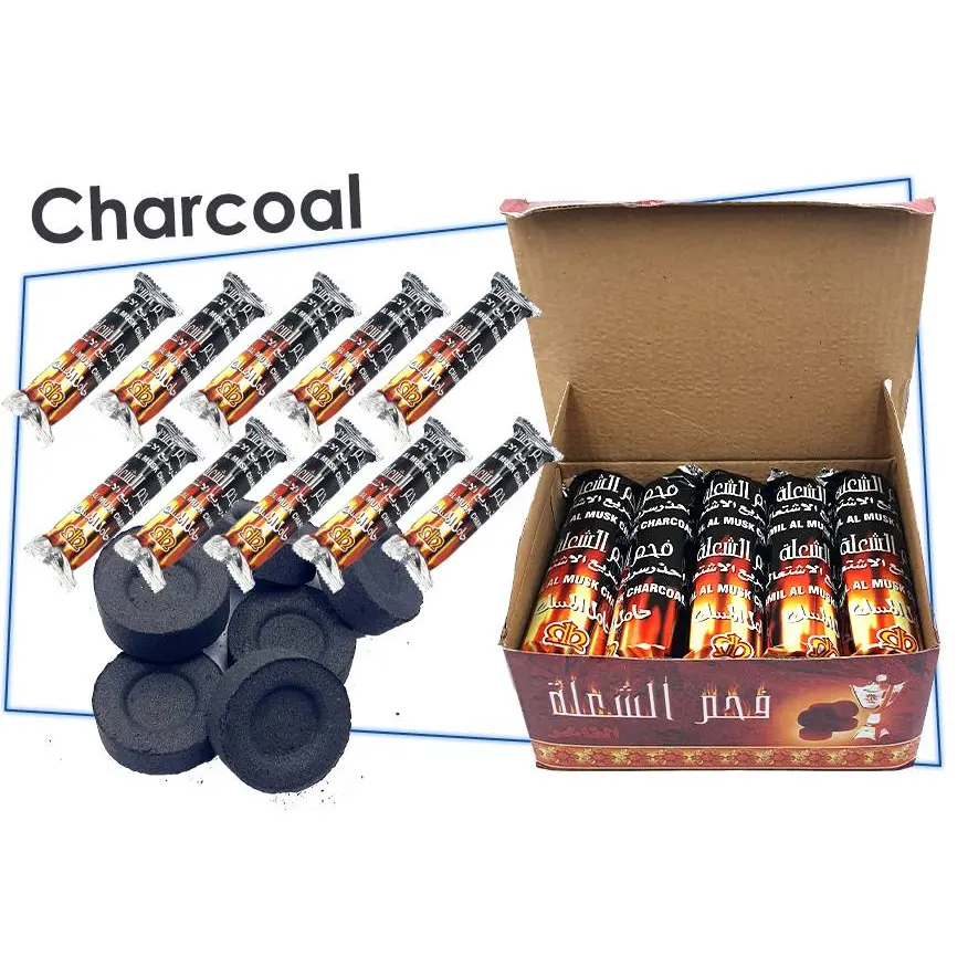Arang Bukhoor original | Charcoal Bukhoor | Arang Bakhoor Original Black 1 Box 100 pcs