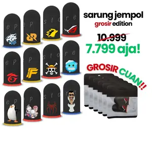 Grosir Sarung Jempol Gaming Murah untuk Konter HP, Logo eSports dan Game Android Licin, Anti keringat, Pengganti Bedak Gaming Gamepad Wireless