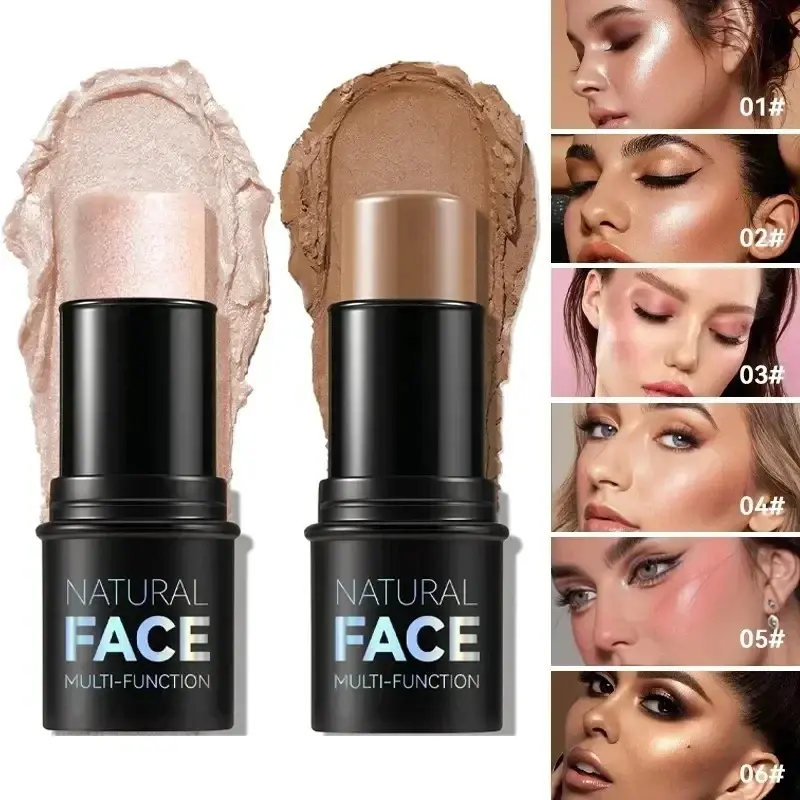 Tongkat Penyerlah Bronzing Kontur Kalis Air, Berkilauan dan Sutera, Pembetul Pembayang Hidung, Illuminator, Kosmetik, Ketibaan BARU