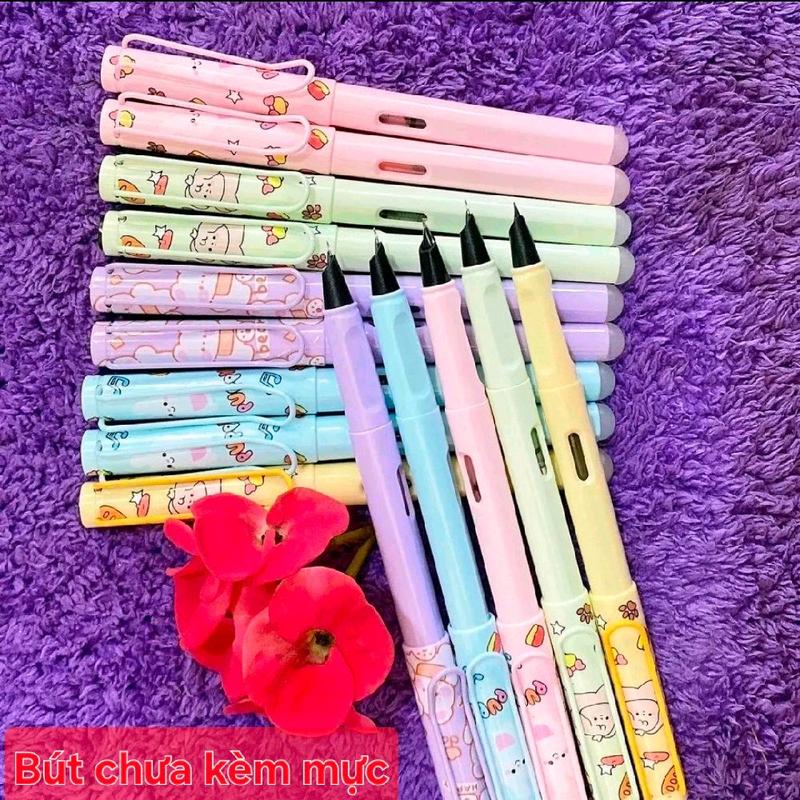 Bút máy tẩy xoá được ABS siêu bền ngòi kim tinh nét nhỏ viết sạch đẹp tiện lợi cho học tập và công việc