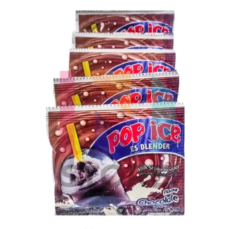 (cod) pop Ice Renceng 50 pcs mix rasa 5renceng Drink Gula || Minuman Serbuk Berbagai Rasa Bubuk 1