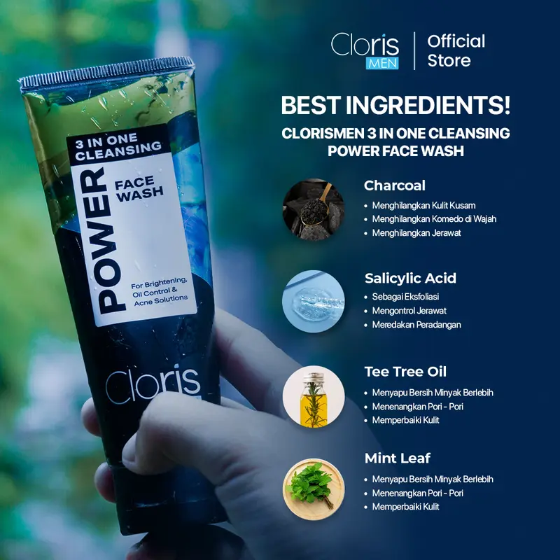 Clorismen Clean Skin Series – Paket Lengkap Pembersih Wajah Perawatan Mencerahkan Berminyak Kerutan 3