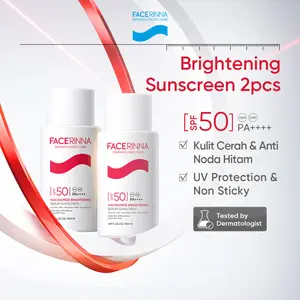 Facerinna Niacinamide Brightening Serum Sunscreen SPF 50 PA++++ 30ml/50ml | Proteksi UV  Daily UV Defense Chemical Sunscreen Wajah Sunblock