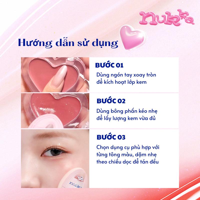 Product Introduction of [Live] Nukka Má Hồng Kem Highlight Hiệu Ứng Ánh Nước - Căng Bóng Dưỡng Ẩm, Tạo Khối Khuôn Mặt, Nâng Tone Tự Nhiên 3