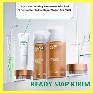 READY STOCK MK SKIN PAKET WHITENING, ACNE, MELACARE mencerahkan melembabkan 1