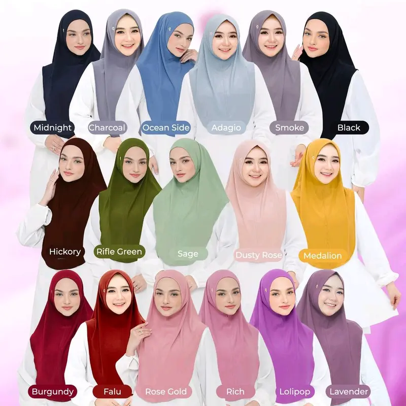 Hijab Instan Non Pad Chita By Daffi Harian High Oval Panjang Muslim Wanita Kerudung Syari Khimar Dewasa 0