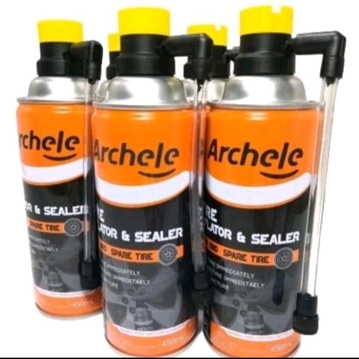 Pompa Ban Darurat Plus Cairan Anti Bocor Ban Tublees ARCHELE 450 ml 3
