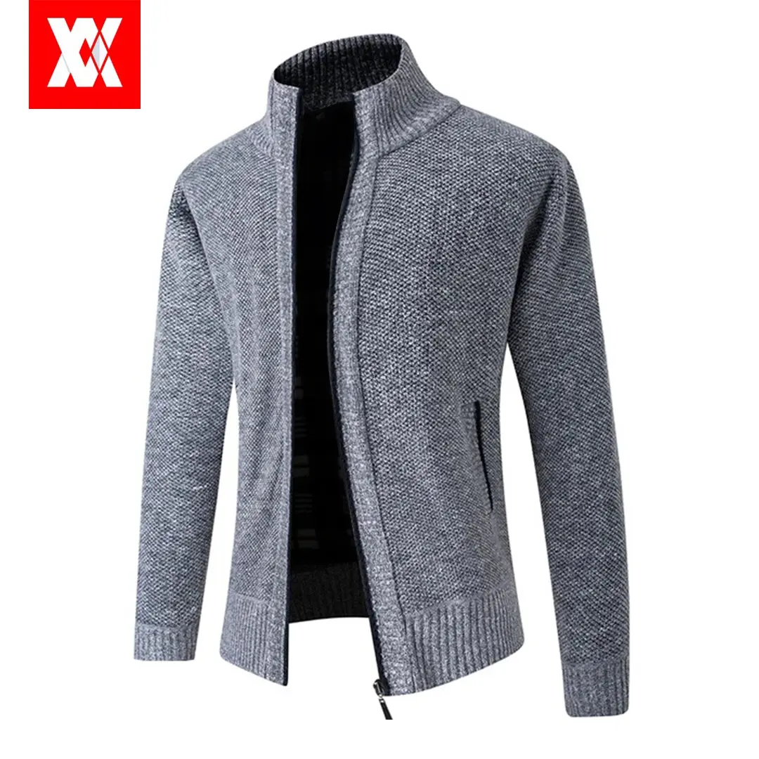Metromoda Luxe Jaket Pria Bahan Rajut Tebal