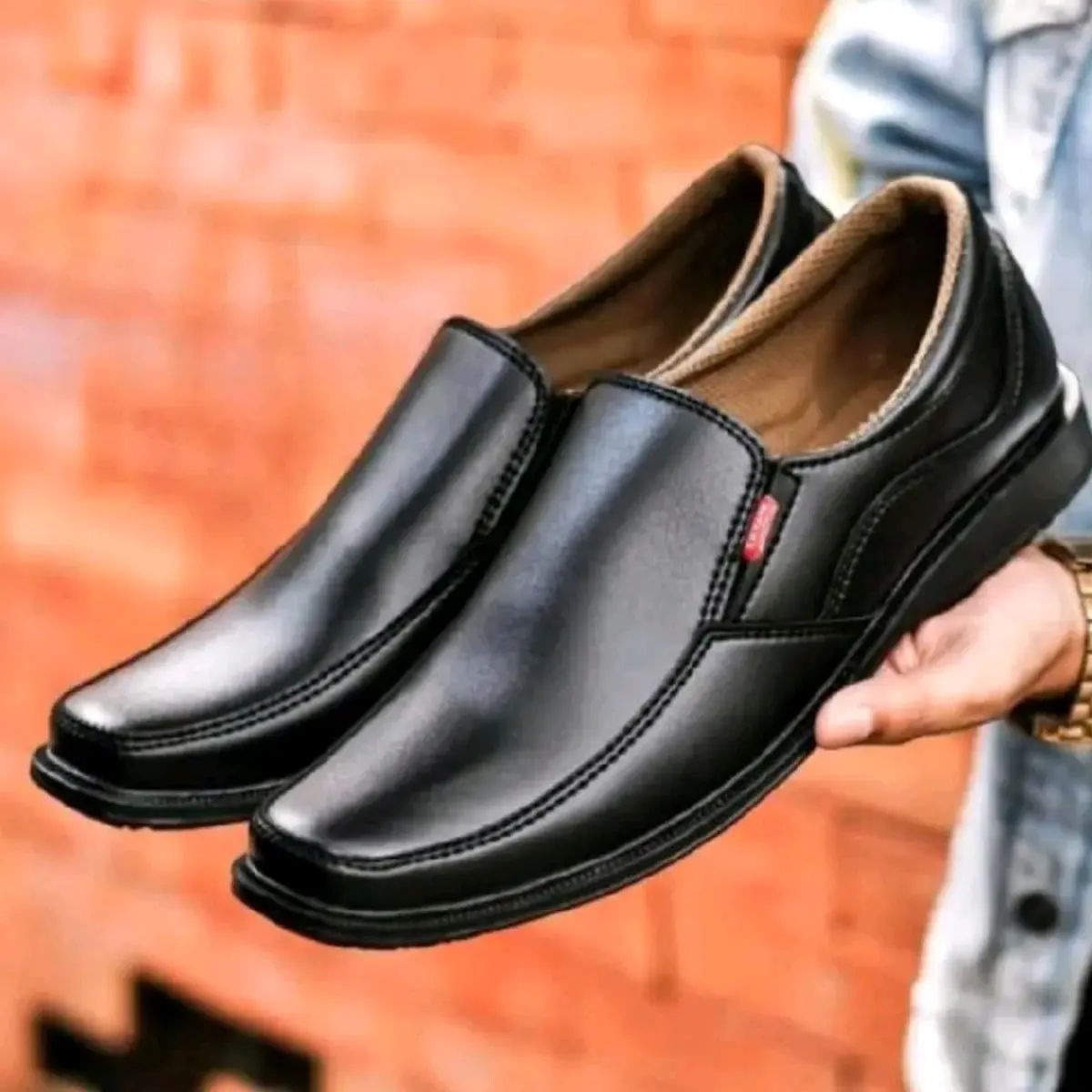 Sepatu Pria Formal Pantovel Slop Karet Elastis Sangat cocok untuk acara formal kerja kantoran atau sekolah Fantofel Pantofel Shoes