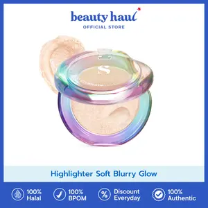 SOMETHINC Clay Glowgasm Highlighter Balm - Highlighter Cream Makeup Glowing Natural Tahan Lama & High Pigmented